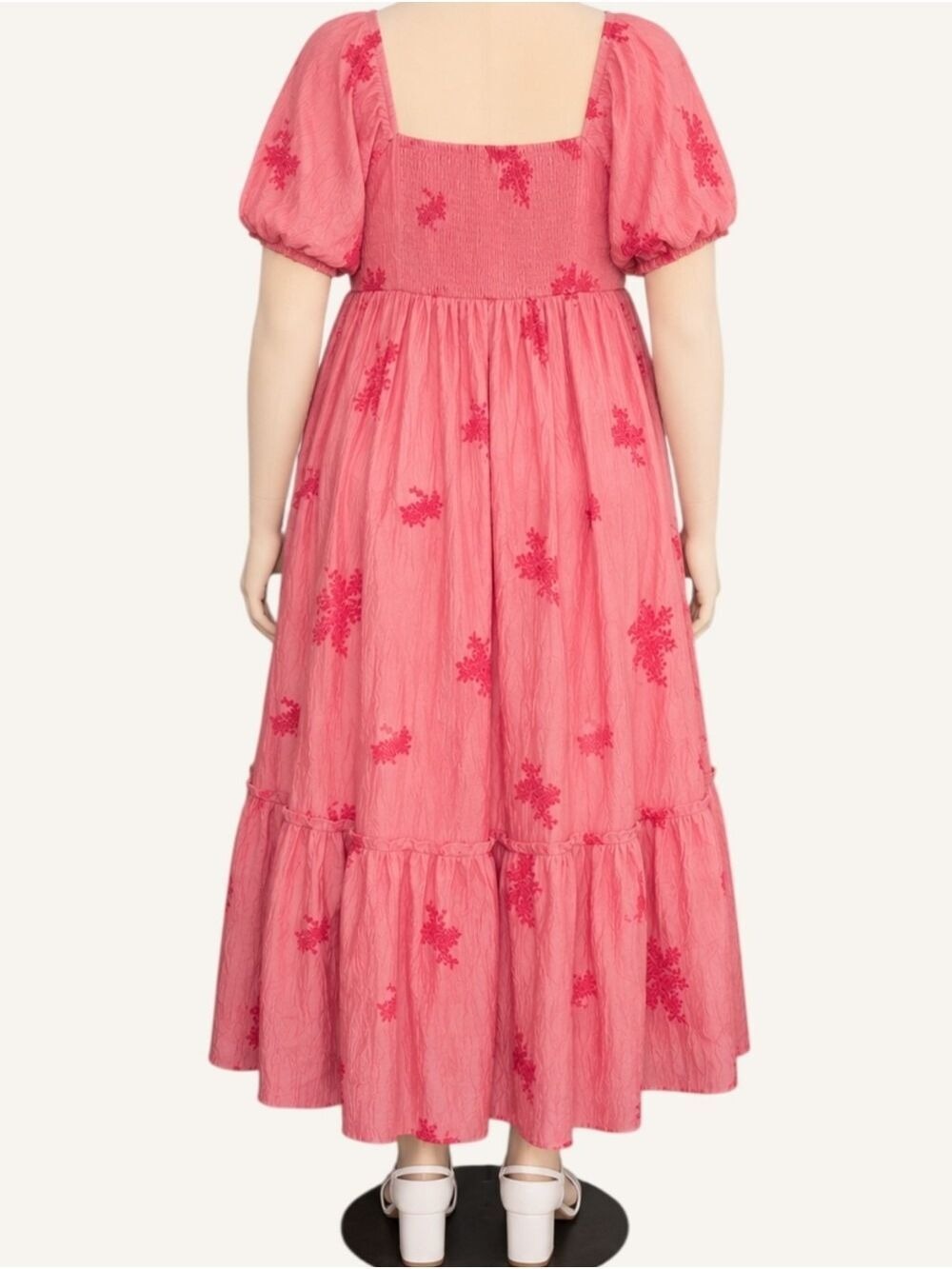 Pologram Curvy Evelyn Mauve Embroidered Maxi Dress 1XL NWT - Picture 3 of 9